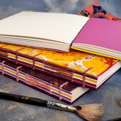 Carnet artisanal A5 marbré