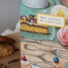 Carnet de recettes à remplir A5 artisanal motif sucré 05