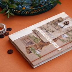 Carnet artisanal A5: livre d'artiste - mon univers - scrapbooking