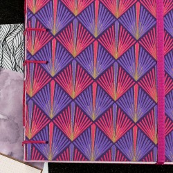 Carnet de note A5 diamant rose