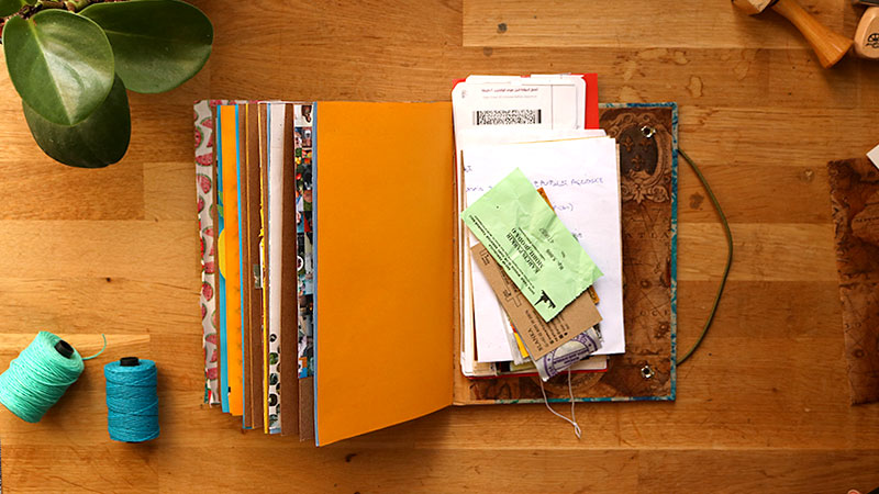comment créer un carnet de voyage style scrapbooking 01