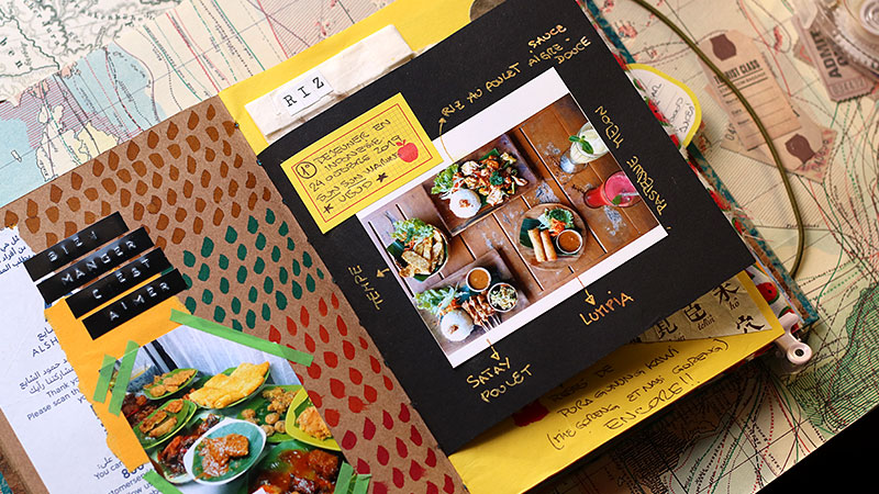 comment créer un carnet de voyage style scrapbooking 09